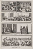 KG 11877
          <br/>
          Cath: Begrafenisrituelen na overlijden van een paus
          <br/>
          <em>Picart, Bernard (1673-1733)</em>